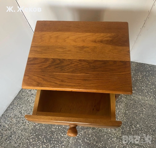 Масивно дървено нощно шкафче, снимка 5 - Шкафове - 54287836