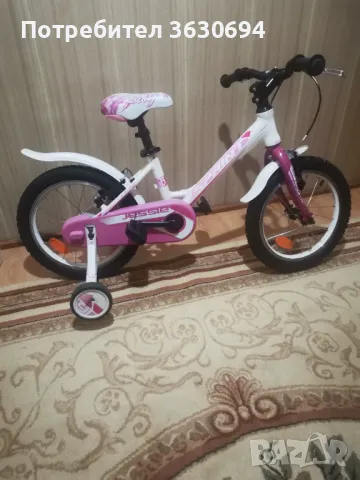 ДЕТСКИ ВЕЛОСИПЕД, КОЙТО Е МНОГО ЗАПАЗЕН И ВСИЧКО РАБОТИ. ГУМИ 16 ЦОЛА. , снимка 3 - Детски велосипеди, триколки и коли - 48577545