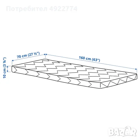 Детско легло ИКЕА, снимка 4 - Мебели за детската стая - 55705837