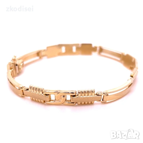 Златна мъжка гривна 12,04гр. 21,0см. 14кр. проба:585 модел:38173-1