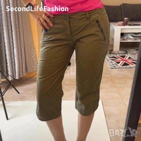 Дамски къси панталони Nike Sportswear цвят каки размер M, снимка 4 - Къси панталони и бермуди - 53218643
