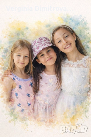 Дигитален портрет за по снимка, снимка 2 - Картини - 53918609