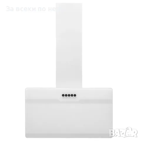 Стенен абсорбатор, 60 см, стомана и закалено стъкло, бял, снимка 2 - Абсорбатори - 48121971