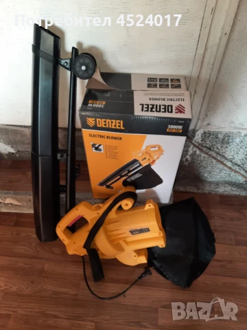 Ръчна електрическа духалка/прахосмукачка Denzel Denzel 3000W с максимална скорост на въздуха 270 км/, снимка 5 - Други - 51111552