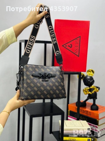  Guess дамска чанта, снимка 6 - Чанти - 53984340