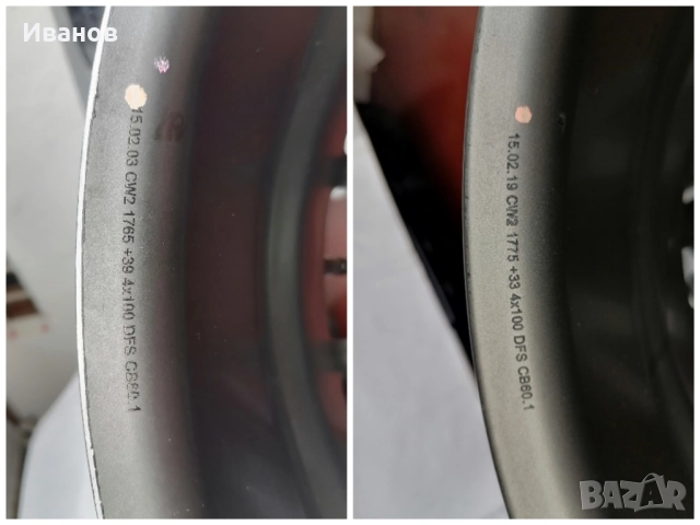 джанти 17" 4х100 спорт пакет , снимка 16 - Гуми и джанти - 52281551