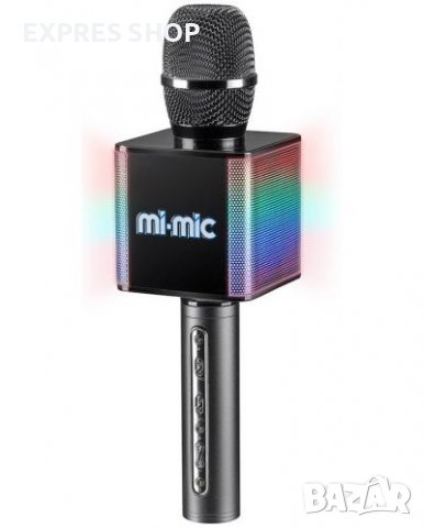 WB МИКРОФОН С ЕФЕКТИ MI-MIC СИВ TY6057GM, снимка 1 - Музикални играчки - 39927898