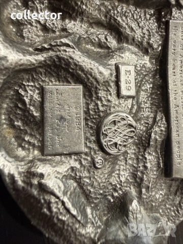 Винтидж катарама за колан посветена на кънтри музиката. №7990, снимка 6 - Антикварни и старинни предмети - 53934422