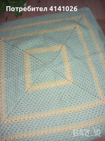 Ръчно плетени бебешки одеяла / пелени / различни модели, снимка 4 - Спално бельо и завивки - 50500542