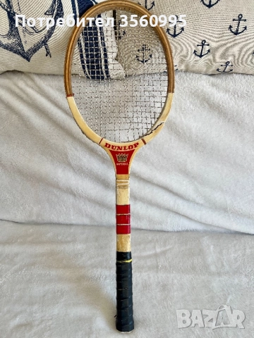 Dunlop стара дървена ретро тенис ракета Дънлоп, снимка 2 - Тенис - 52097710