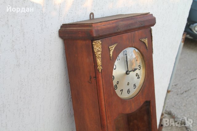 Немски стенен часовник, снимка 5 - Антикварни и старинни предмети - 38687142
