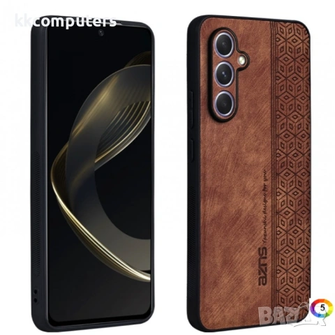 Samsung Galaxy A55 5G ЕAZNS Удароустойчив Кожен Калъф и Протектор, снимка 5 - Калъфи, кейсове - 53021164