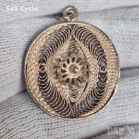 ✅СРЕБЪРЕН МЕДАЛЬОН - ФИЛИГРАН❗