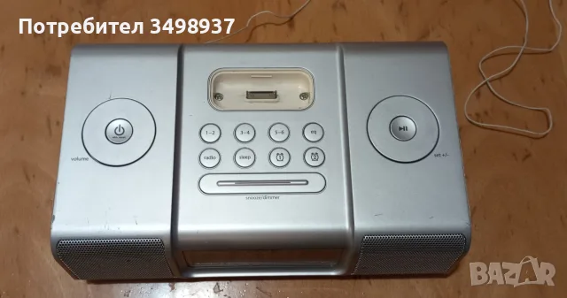 радиобудилник  iHome iP9, снимка 2 - Радиокасетофони, транзистори - 56458249