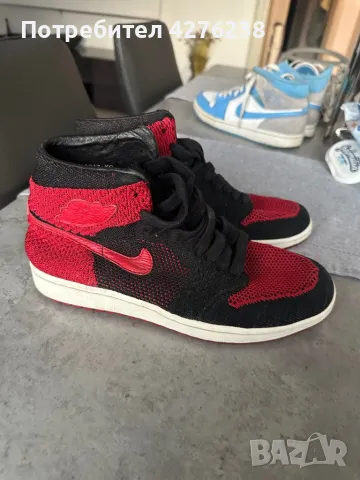 Jordan 1 Retro High Flyknit, снимка 1 - Маратонки - 47689306