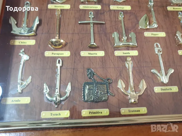 Морско табло с различни видове котви, снимка 6 - Антикварни и старинни предмети - 50052898