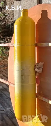 Продавам - 1- един брой метална бутилка - 4L - 6,230kg tara - 300 BAR - атмосфери работно налягане