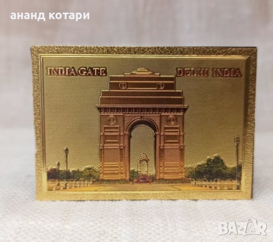 Магнит със златиста, релефна повърхност, снимка 4 - Други ценни предмети - 38386361