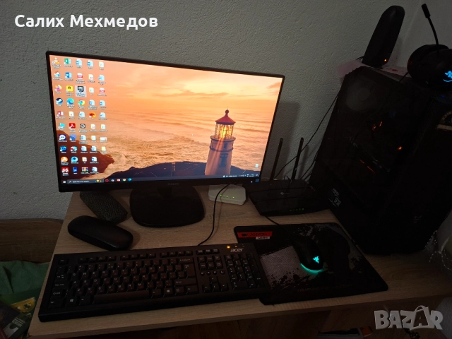 Компютър с монитор, снимка 4 - Геймърски - 52364581