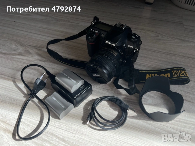 📸 Фотоапарат Nikon D200 + 2 обектива + пълен комплект, снимка 5 - Фотоапарати - 54156055