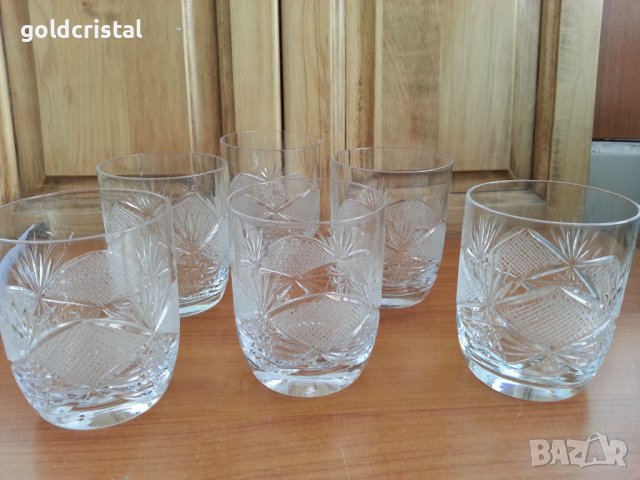 Кристални чаши , снимка 1 - Антикварни и старинни предмети - 37412458