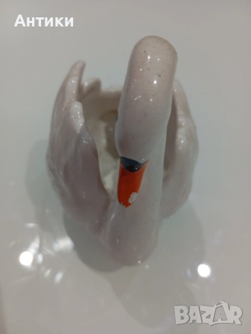 Порцеланов стар лебед, снимка 7 - Антикварни и старинни предмети - 52553813