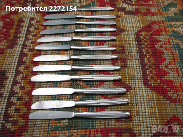 Прибор трапезен нож-12бр, снимка 2 - Прибори за хранене, готвене и сервиране - 30862748