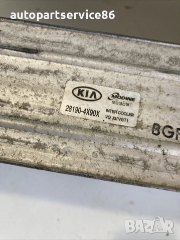 Радиатор на интеркулера за KIA Carnival 2.9 CRDi (2006–2012) 28190-4X90X, снимка 3 - Части - 53203471