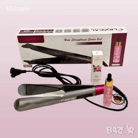Преса за коса 2в1 Lexical, снимка 5 - Преси за коса - 52744069