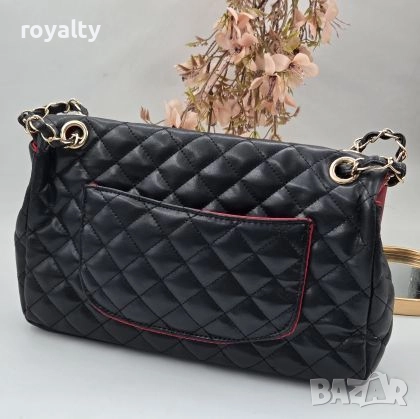Ch🅰️nel Черна Кожена Дамска Чанта , снимка 3 - Чанти - 52900087