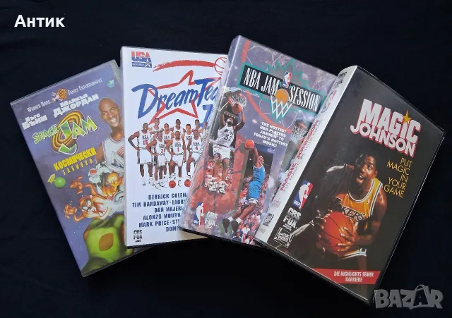 Лот Видеокасети VHS Майкъл Джордан Space Jam Космически Забивки Баскетбол NBA Меджик Джонсън , снимка 2 - Други жанрове - 56114283