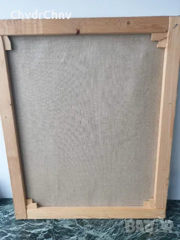 Anita Nilson 61х51см наивизъм/шведска абстрактна картина масло върху платно/женски портрет, снимка 7 - Картини - 50336646