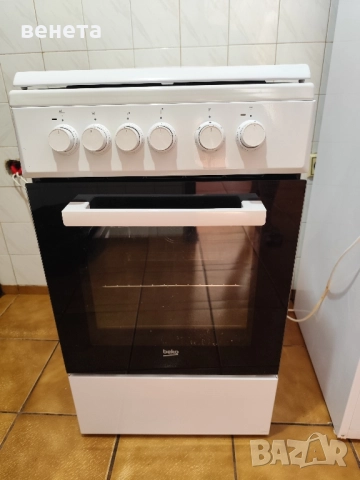Готварска печка beko fse 56000 gw в гаранция до март 2030 г.