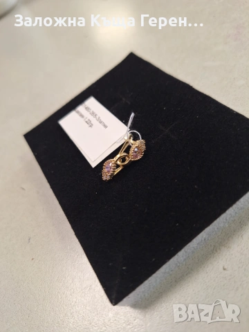 Златни обеци 1.22гр.14к, снимка 2 - Обеци - 54254478