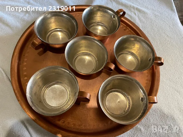 Меден сервиз за кафе , снимка 2 - Сервизи - 55944174