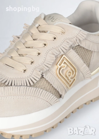 Дамски сникърси Liu Jo велур и ресни 199лв., снимка 4 - Маратонки - 51602370