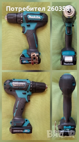 Акумулаторен комплект Makita -> винтоверт DF333D + импакт TD110D, снимка 4 - Винтоверти - 52342848