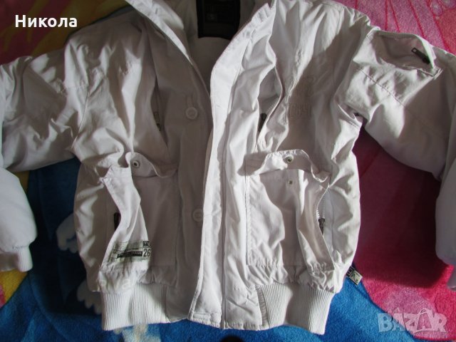 Пухено бяло яке - унисекс, снимка 9 - Якета - 30463652
