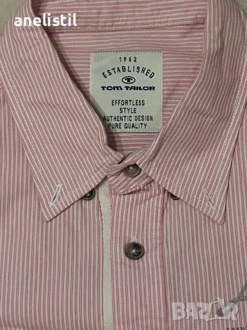 Мъжка риза Tom Tailor на ситно райе – M/L, гр. об. 110 см