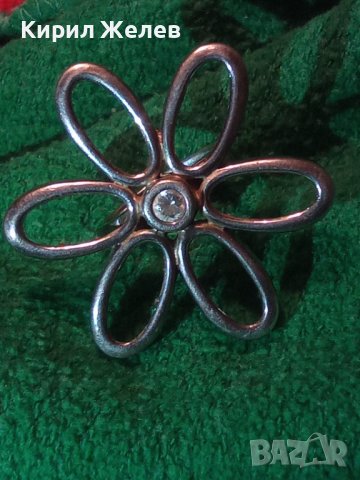 ФЛОРАЛЕН СРЕБЪРЕН АРТ ПРЪСТЕН СРЕБРО 925 ЦВЕТЕ МАРГАРИТКА ПРЕКРАСНА МАЙСТОРСКА ИЗРАБОТКА 27177, снимка 2 - Пръстени - 36795452