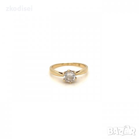 Златен пръстен 2,34гр. размер:54 14кр. проба:585 модел:4021-4, снимка 1 - Пръстени - 37093742