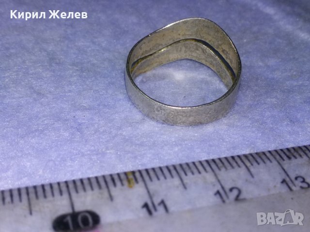 СТАР СРЕБЪРЕН АЖУРЕН ВИНТИДЖ ПРЪСТЕН ОКСИДИРАНО СРЕБРО 925 РЪЧНА ИЗРАБОТКА 40094, снимка 10 - Антикварни и старинни предмети - 42762132