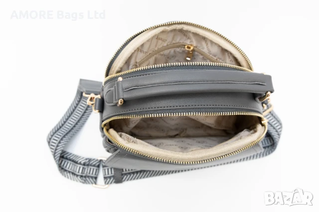 Ежедневна дамска чанта AMORE Camilla - Gray, снимка 5 - Чанти - 50657518
