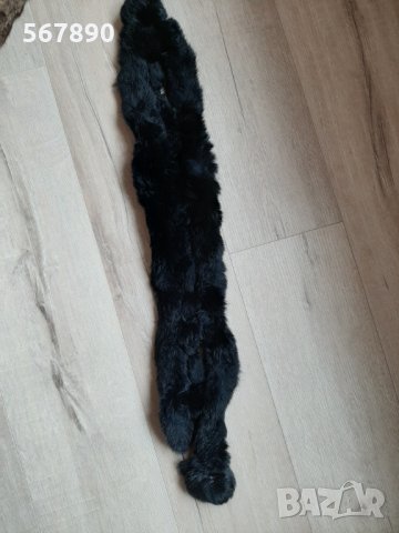 Черна яка от изкуствен косъм, снимка 2 - Шалове - 31297753