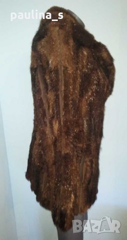 Палто от нутрия / естествена кожа с косъм, снимка 6 - Палта, манта - 16099869