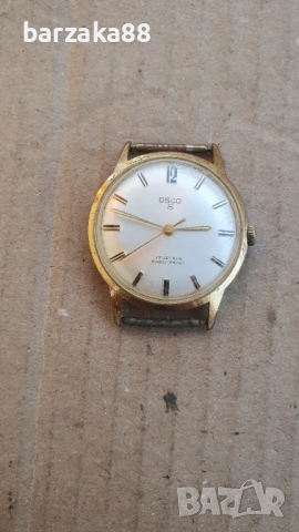 Мъжки позлатен часовник Osco 17 jewels
