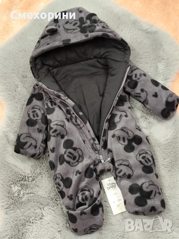 Нов зимен поларен бебешки космонавт Джордж с Мики Маус за момченце 0-3 месеца , снимка 2 - Бебешки ескимоси - 52832930