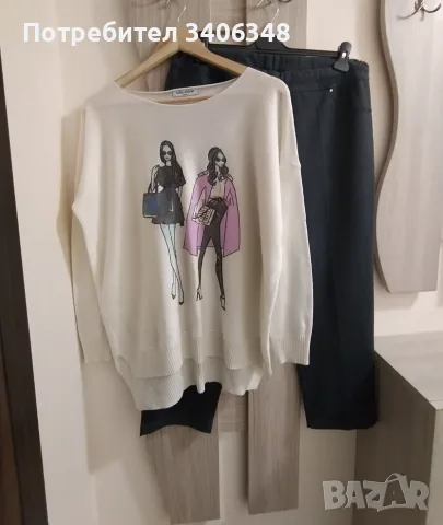 Блуза( туника). Размер XL/ XXL, снимка 2 - Блузи с дълъг ръкав и пуловери - 56544451