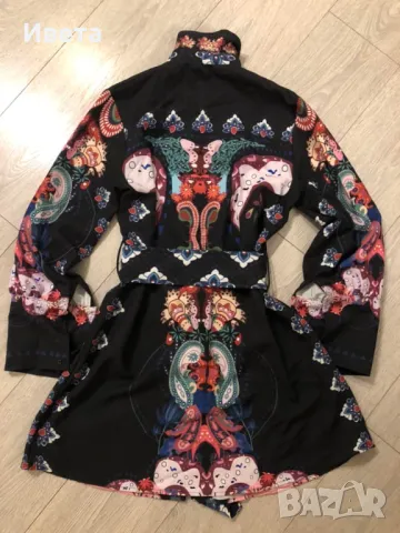 Дамска риза - рокля с колан, снимка 3 - Рокли - 48969455