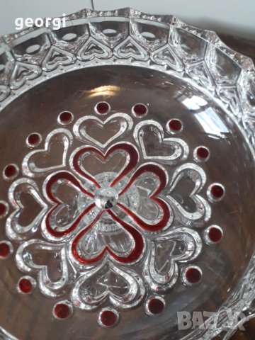 Кристална купа двуцветен кристал , снимка 3 - Сервизи - 34965425